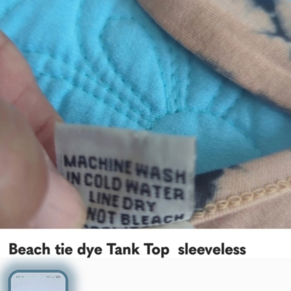 Raya Sun Pink and Black Tie-Dye Tank Top Swimsuit Coverup - Picture 9 of 9
